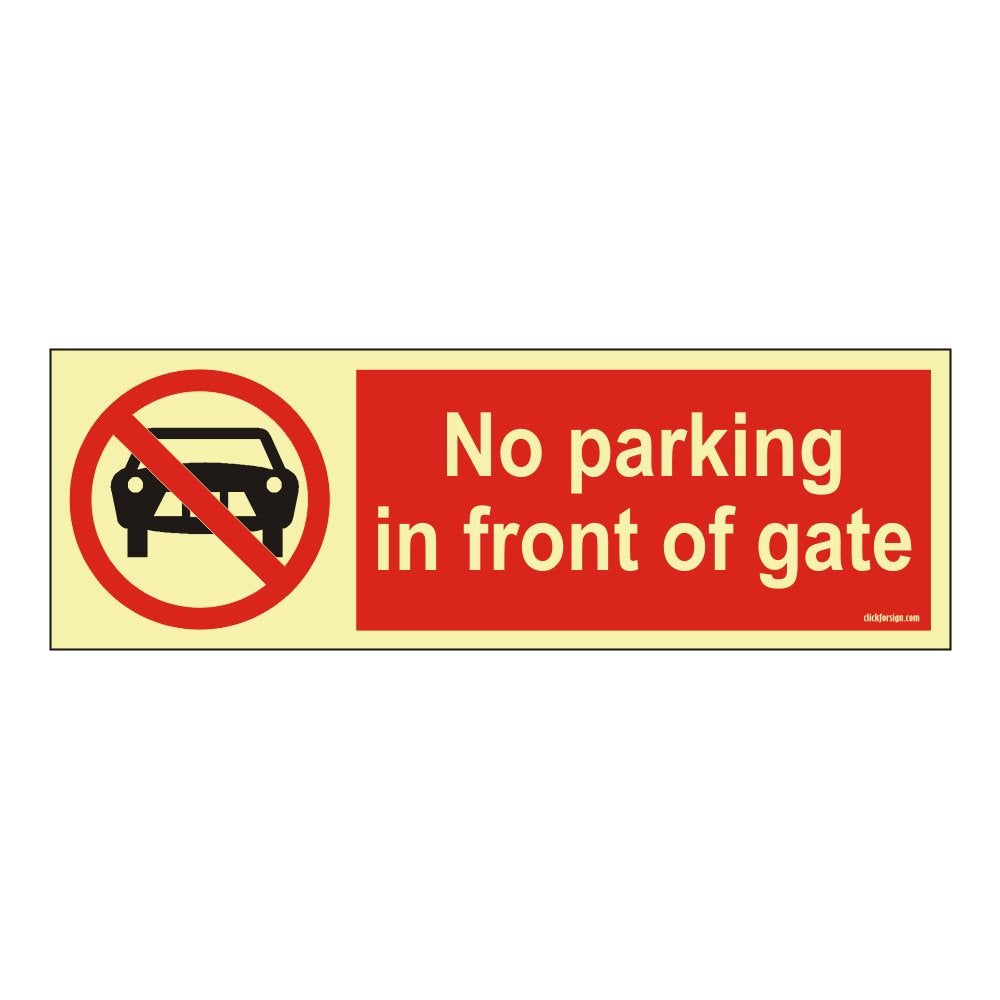 Buy SUNSIGNS 3.5x11.5 inch Sunpack No Parking Sign Board, AO0017FSPM3SPOC03  (Pack of 6) Online At Price ₹570